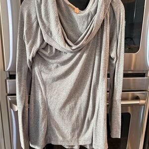 Zella Gray Cowl Neck Long-Sleeve Top size XL